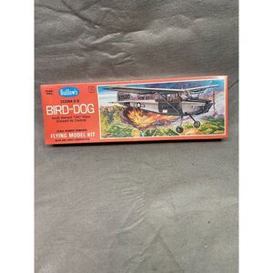 VINTAGE GUILLOW'S CESSNA O-IE BIRD-DOG‎ FLYING MOEL KIT BALSA & TISSUE NOS